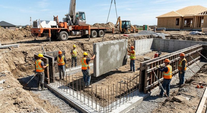 Cement Foundation Installation in Greenville, SC